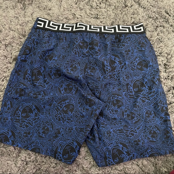 Authentic Versace Medusa Allover Logo Swim Trunks